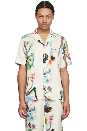 Soulland Chemise Orson blanc cassé