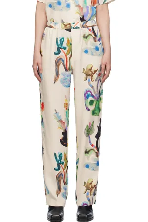 Soulland Pantalon Fadi blanc cassé