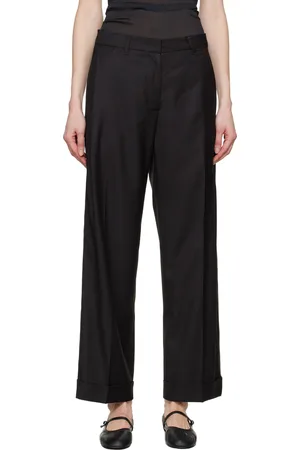Youth Pantalon noir à plis