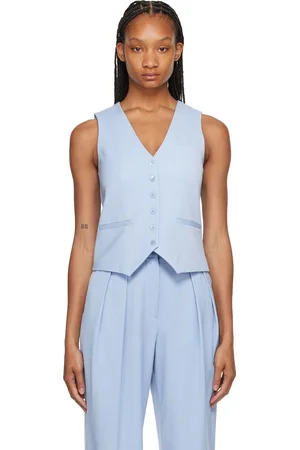 Staud Gilet Brett bleu