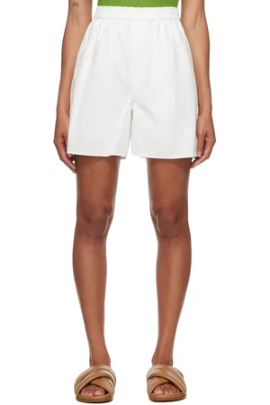 Auralee Short blanc à cordon coulissant