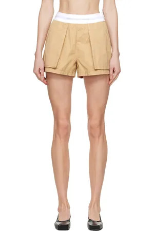 Alexander Wang Short cargo de style rave beige