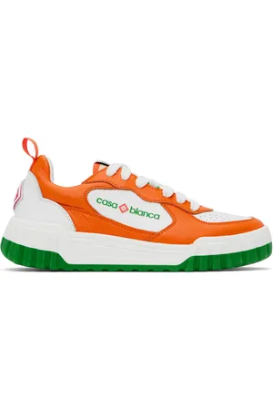 Casablanca Baskets Court blanc et orange
