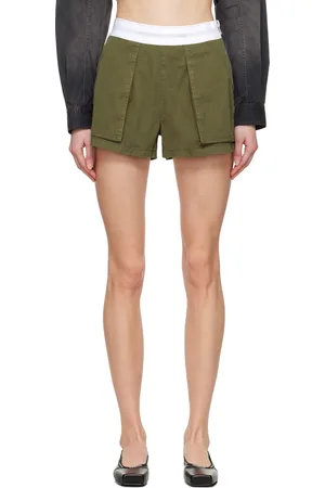 Alexander Wang Short cargo de style rave kaki