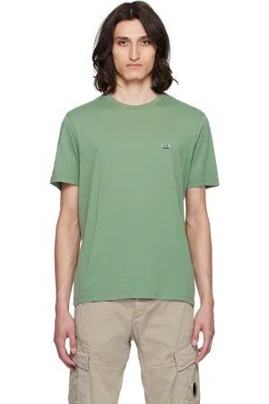 C.P. Company T-shirt vert à écusson à logo