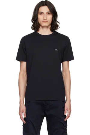 C.P. Company T-shirt bleu marine à écusson à logo