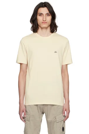 C.P. Company T-shirt blanc cassé à écusson à logo