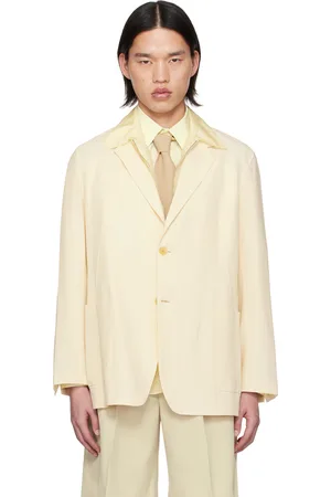 Auralee Veston Viyella blanc cassé