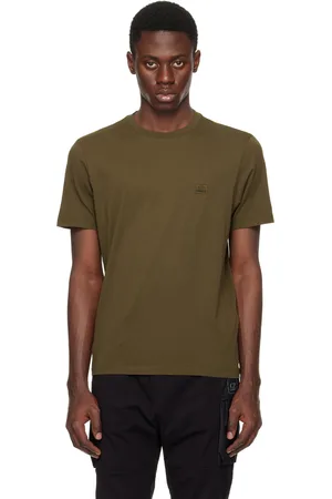 C.P. Company T-shirt kaki à écusson