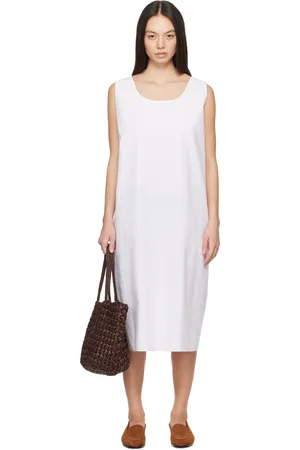 The Row Robe midi Janah blanc cassé