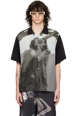 UNDERCOVER Chemise UC1D4403 noir et gris