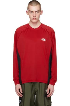 UNDERCOVER T-shirt à manches longues rouge et noir édition The North Face - SOUKUU