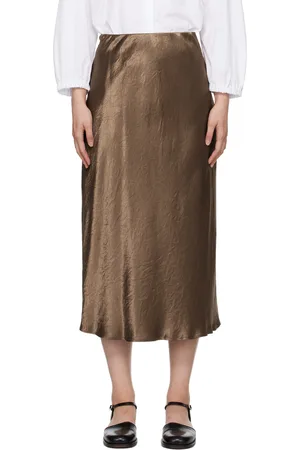 Max Mara Jupe midi Alessio brune