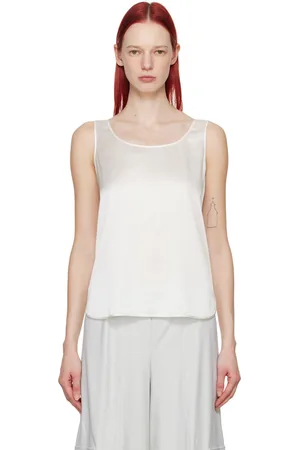 Max Mara Débardeur Pan blanc cassé