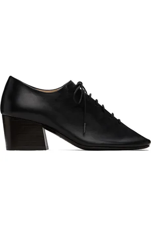LEMAIRE Chaussures à talon bottier noires à bout Souris