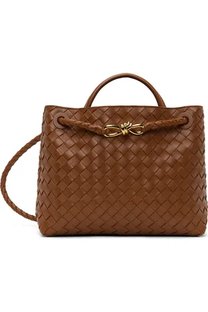 Bottega Veneta Moyen cabas brun à ferrure Andiamo