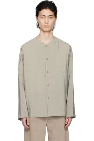 LEMAIRE Chemise grise sans col