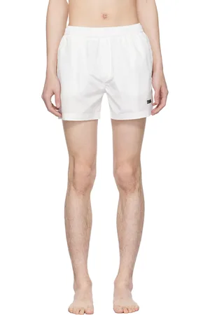 Ermenegildo Zegna Maillot de bain blanc à cordon coulissant