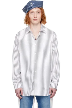 Jean Paul Gaultier Chemise blanc et noir à rayures