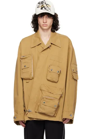 Lanvin Blouson utilitaire asymétrique brun clair édition Future