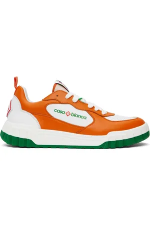 Casablanca Baskets de court orange et blanc