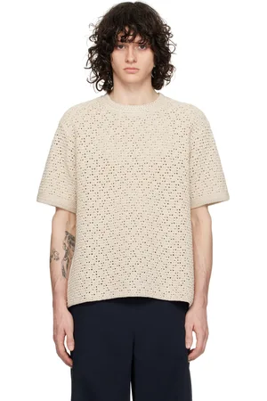 Bottega Veneta T-shirt blanc cassé à col ras du cou