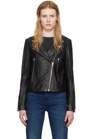 RAG&BONE Blouson Mack noir en cuir