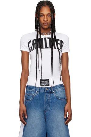 Jean Paul Gaultier T-shirt blanc à logo modifié - Très Gaultier