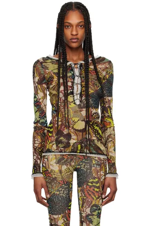 Jean Paul Gaultier T-shirt à manches longues multicolore à images - Très Gaultier