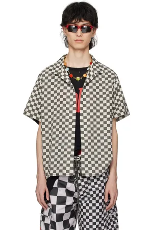 ERL Chemise grise à carreaux