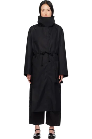 LEMAIRE Manteau asymétrique noir
