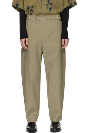 LEMAIRE Pantalon kaki à ceinture