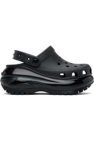 Crocs Sabots noirs à semelle Mega Crush