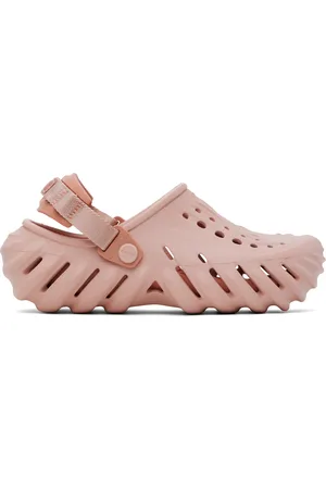 Crocs Sabots roses à semelle Echo