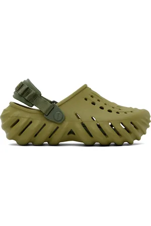 Crocs Sabots verts à semelle Echo
