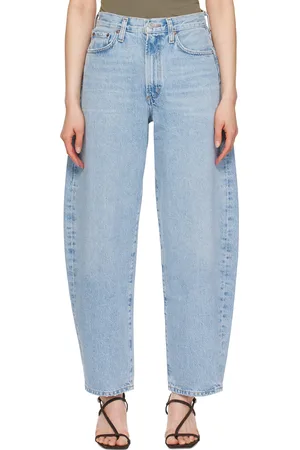 AGOLDE Jean bouffant bleu