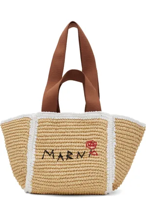 Marni Petit cabas Sillo beige en macramé