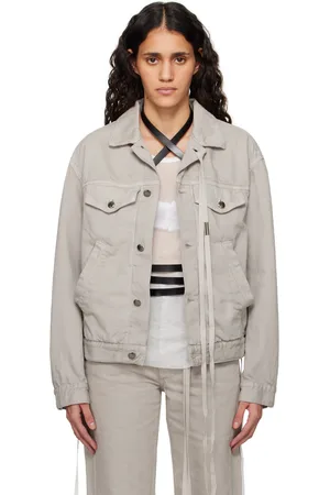 ANN DEMEULEMEESTER Blouson Marthe beige en denim