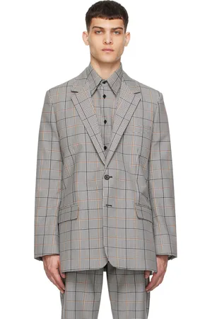 Marni Veston gris à carreaux