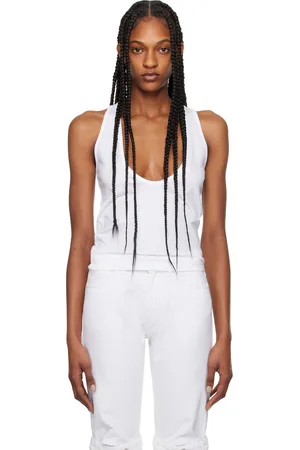 COPERNI Débardeur blanc à décolleté plongeant
