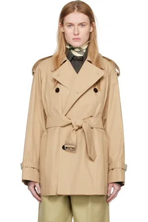 Burberry Blouson beige à double boutonnage