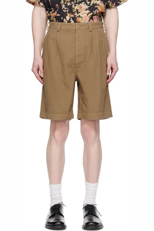 Sunflower Short kaki en denim à plis