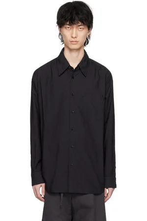 LEMAIRE Chemise noire à poche étagée