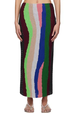 GABRIELA HEARST Jupe longue Fatima multicolore