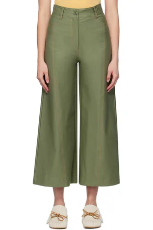 Max Mara Pantalon Foster vert
