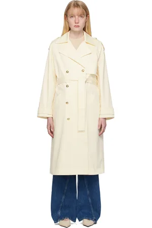 ANINE BING Trench Layton blanc cassé