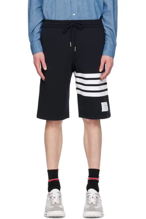 Thom Browne Short bleu marine à quatre rayures