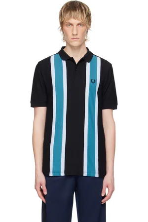 Fred Perry Polo noir et bleu à rayures