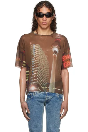 Jean Paul Gaultier T-shirt brun édition Shayne Oliver