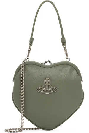 Vivienne Westwood Sac en forme de cœur Belle vert à monture de bourse